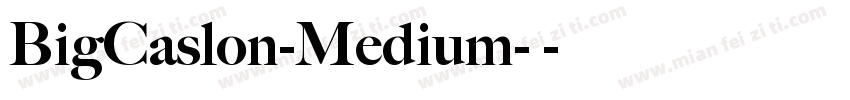 BigCaslon-Medium-中字体转换