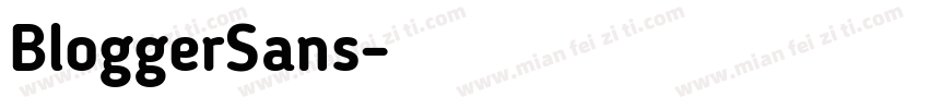 BloggerSans字体转换