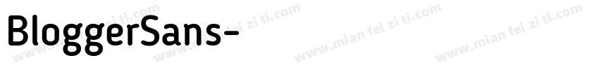 BloggerSans字体转换