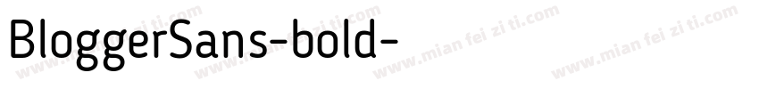 BloggerSans-bold字体转换