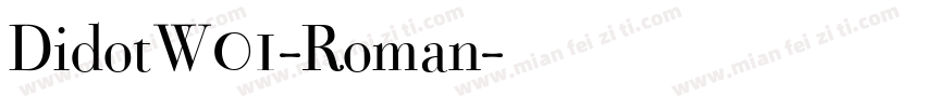 DidotW01-Roman字体转换