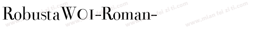 RobustaW01-Roman字体转换