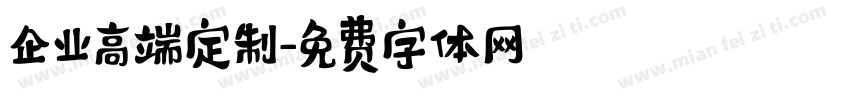 企业高端定制字体转换