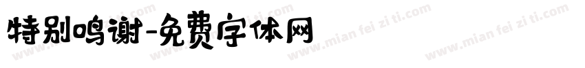 特别鸣谢字体转换