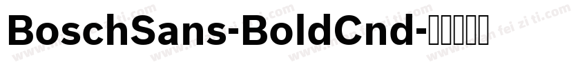 BoschSans-BoldCnd字体转换