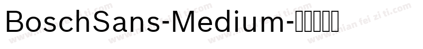 BoschSans-Medium字体转换