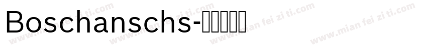 Boschanschs字体转换