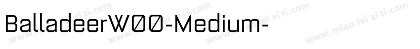 BalladeerW00-Medium字体转换