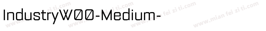 IndustryW00-Medium字体转换