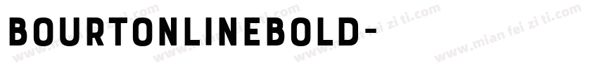 BourtonLineBold字体转换
