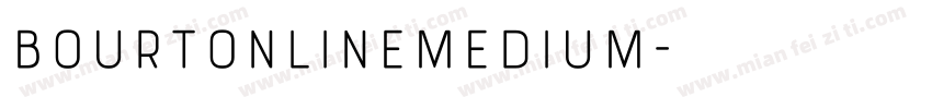 BourtonLineMedium字体转换
