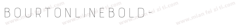 BourtonLineBold字体转换