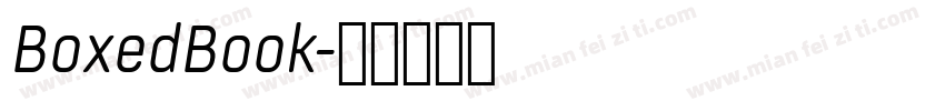 BoxedBook字体转换