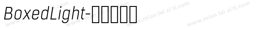BoxedLight字体转换