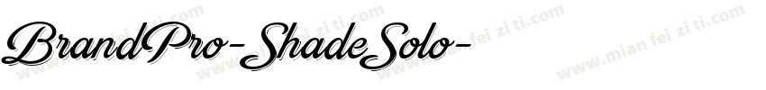 BrandPro-ShadeSolo字体转换