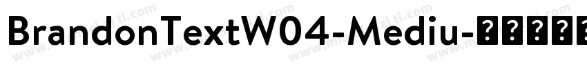 BrandonTextW04-Mediu字体转换