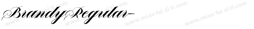 BrandyRegular字体转换
