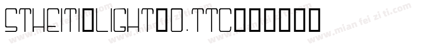 STHEITI-LIGHT_0.TTC字体转换