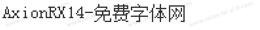 AxionRX14字体转换