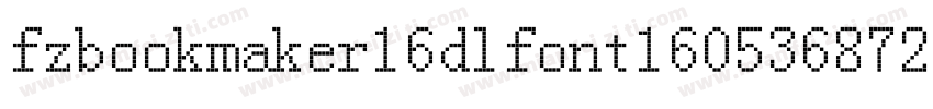 fzbookmaker16dlfont160536872277字体转换