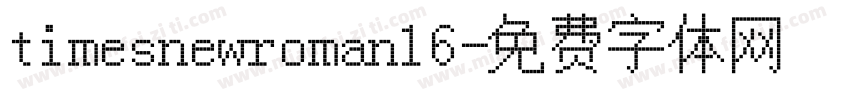 timesnewroman16字体转换