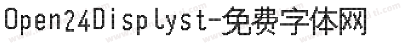 Open24Displyst字体转换