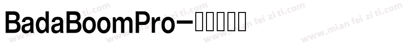 BadaBoomPro字体转换