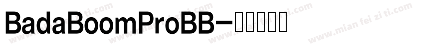 BadaBoomProBB字体转换