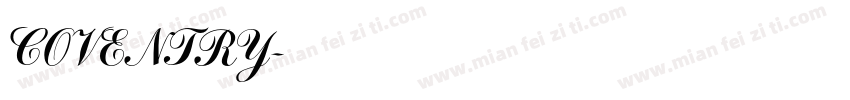 COVENTRY字体转换