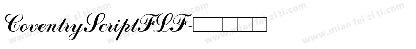 CoventryScriptFLF字体转换
