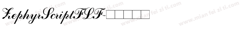 ZephyrScriptFLF字体转换