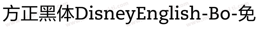 方正黑体DisneyEnglish-Bo字体转换