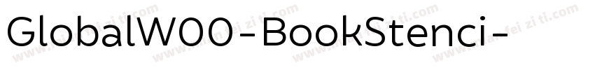 GlobalW00-BookStenci字体转换