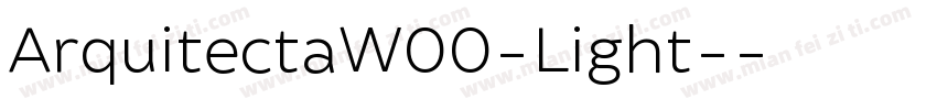 ArquitectaW00-Light-字体转换