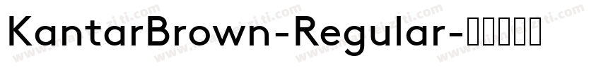 KantarBrown-Regular字体转换