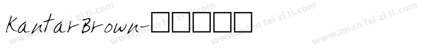 KantarBrown字体转换