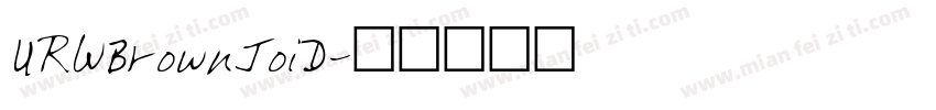 URWBrownJoiD字体转换