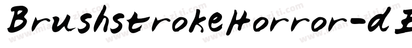 BrushstrokeHorror-dEnX字体转换