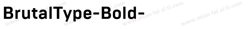 BrutalType-Bold字体转换