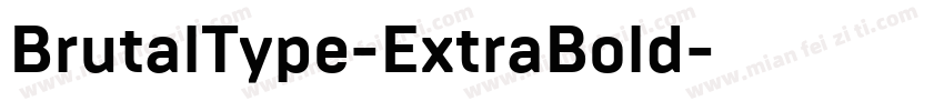 BrutalType-ExtraBold字体转换
