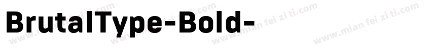 BrutalType-Bold字体转换