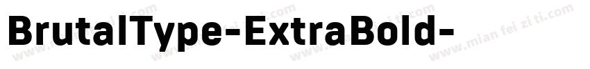 BrutalType-ExtraBold字体转换