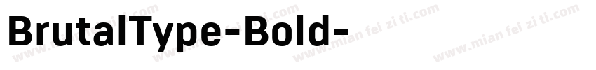 BrutalType-Bold字体转换