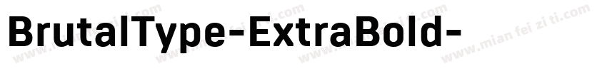 BrutalType-ExtraBold字体转换