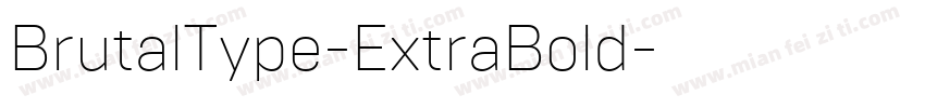 BrutalType-ExtraBold字体转换