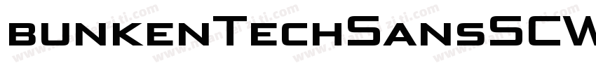 bunkenTechSansSCWide字体转换