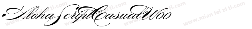 AlohaScriptCasualW00字体转换