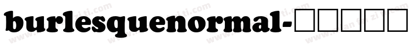 burlesquenormal字体转换