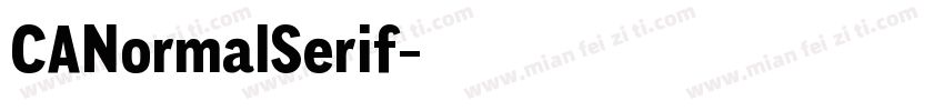 CANormalSerif字体转换