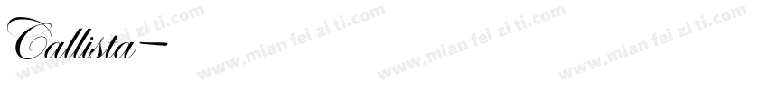 Callista字体转换